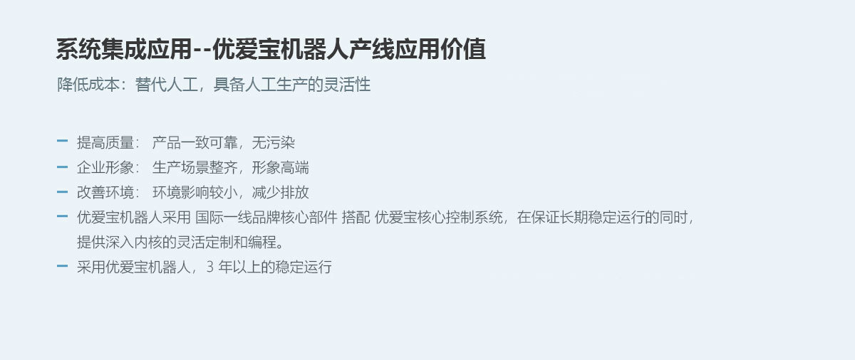 系统集成应用 服务支持 - 智能机器人科技股份有限公司